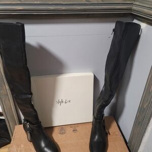 Style & Co Black Knee-High Boots